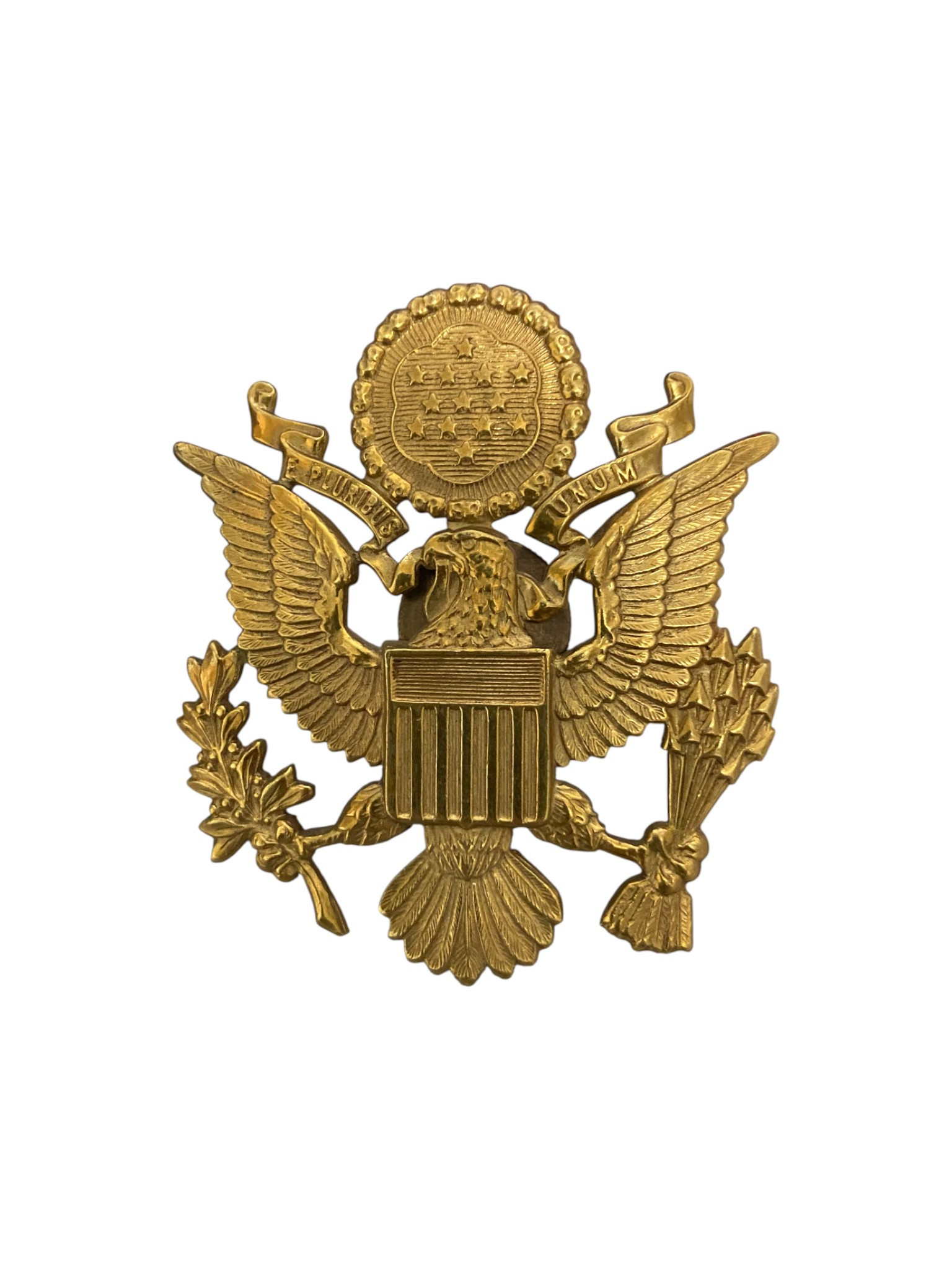 WW2 U.S. Army Officer Cap Badge