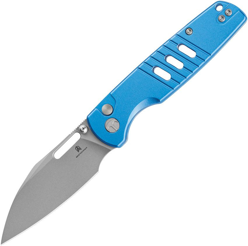BESTECH KNIVES Vector Button Lock Blue