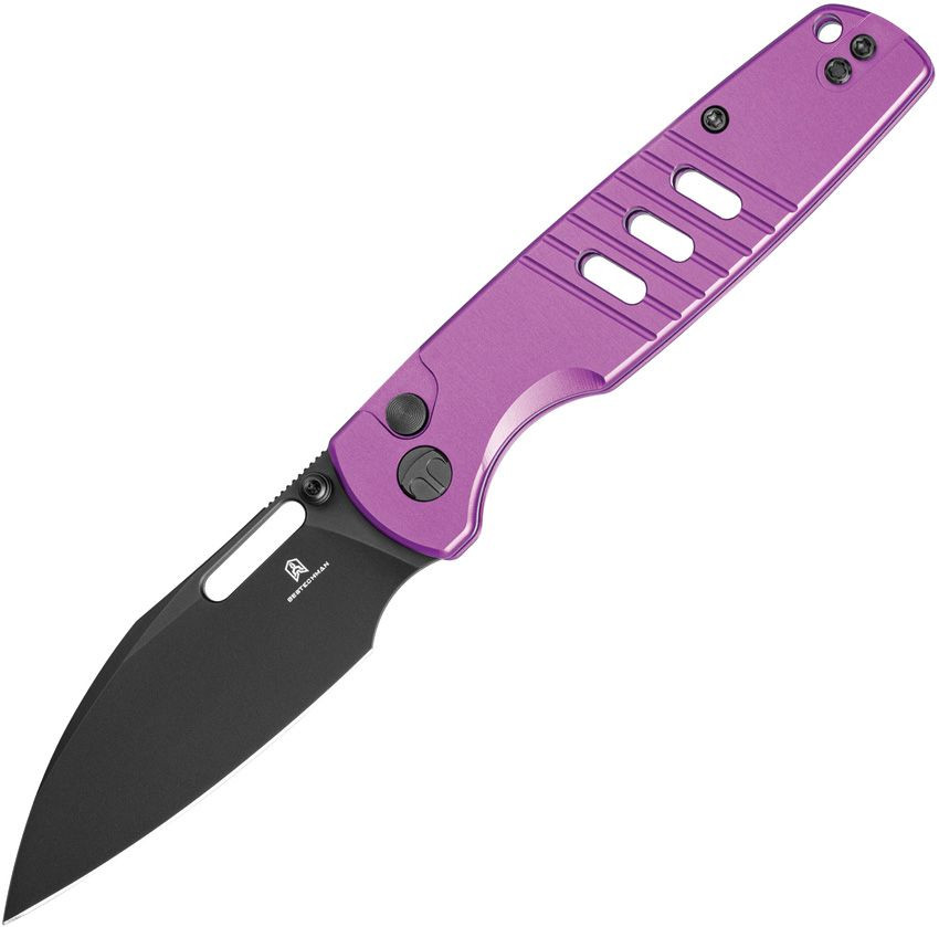 BESTECH KNIVES Vector Button Lock Purple