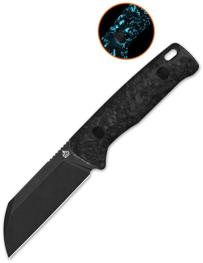QSP KNIFE Baby Penguin Fixed Blade Blue