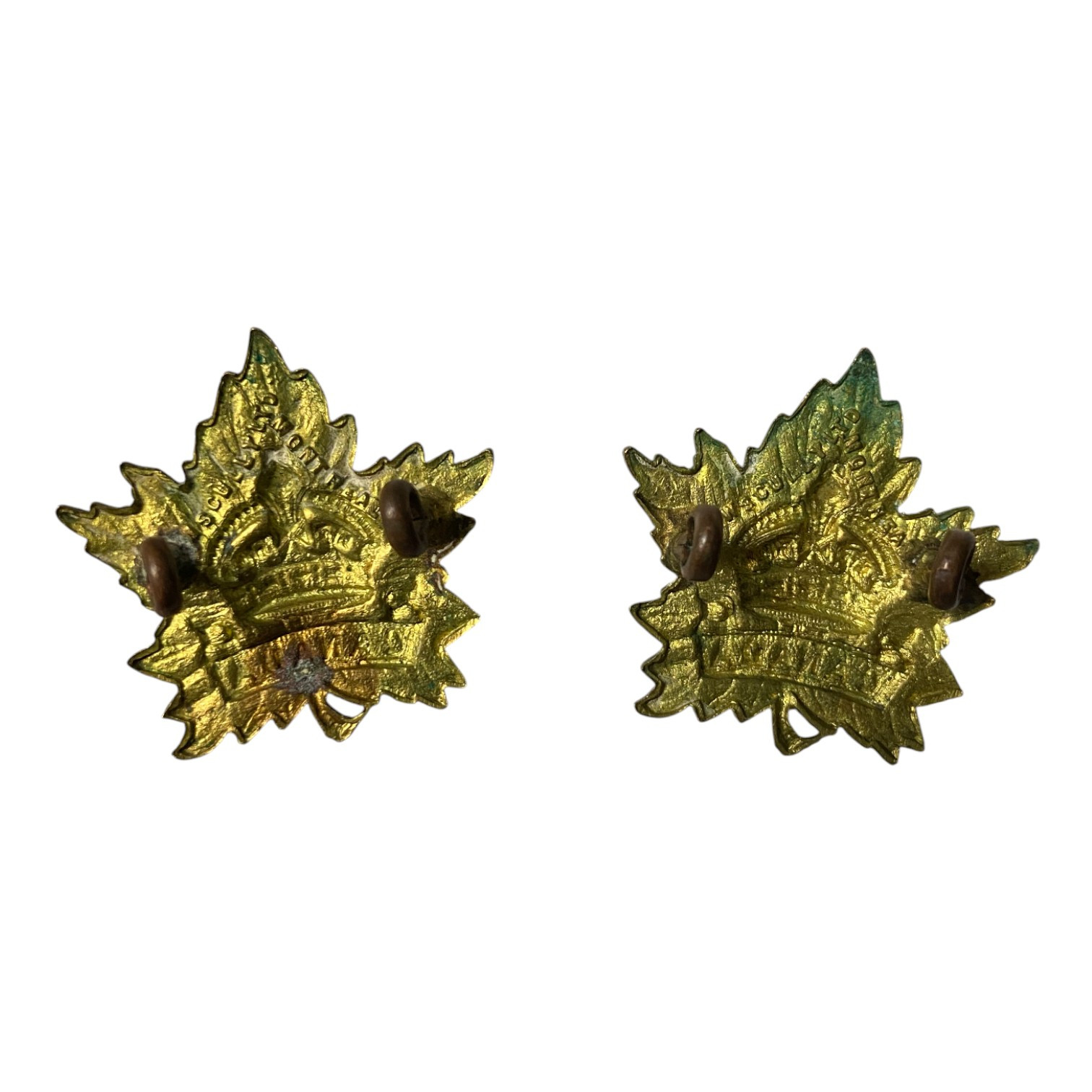 WW2 Canadian General Service Collar Dogs