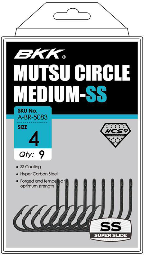 BKK Mutsu Circle Medium SS Fishing Hooks