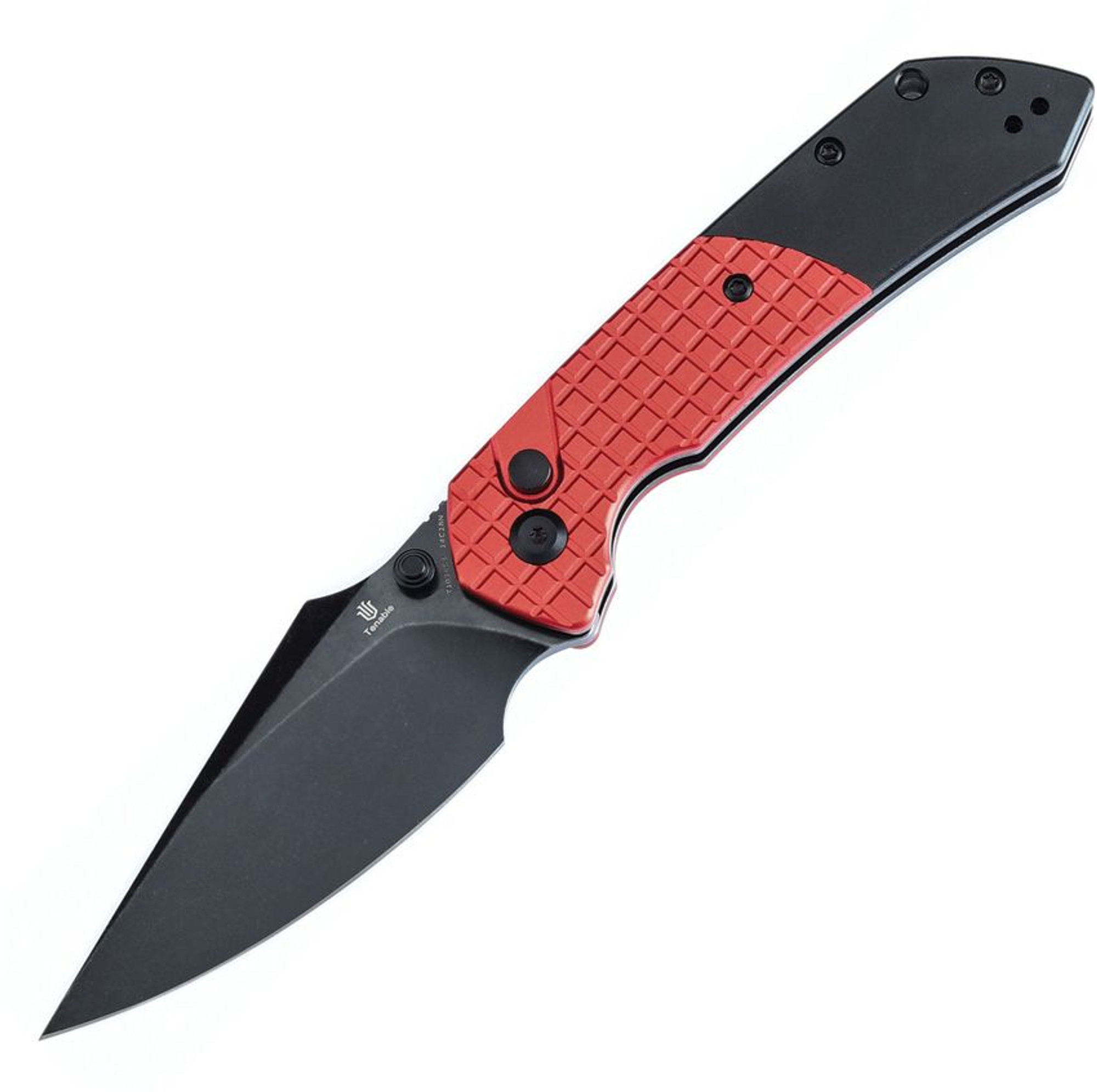 TENABLE KNIVES Fenrir Button Lock Red/Black