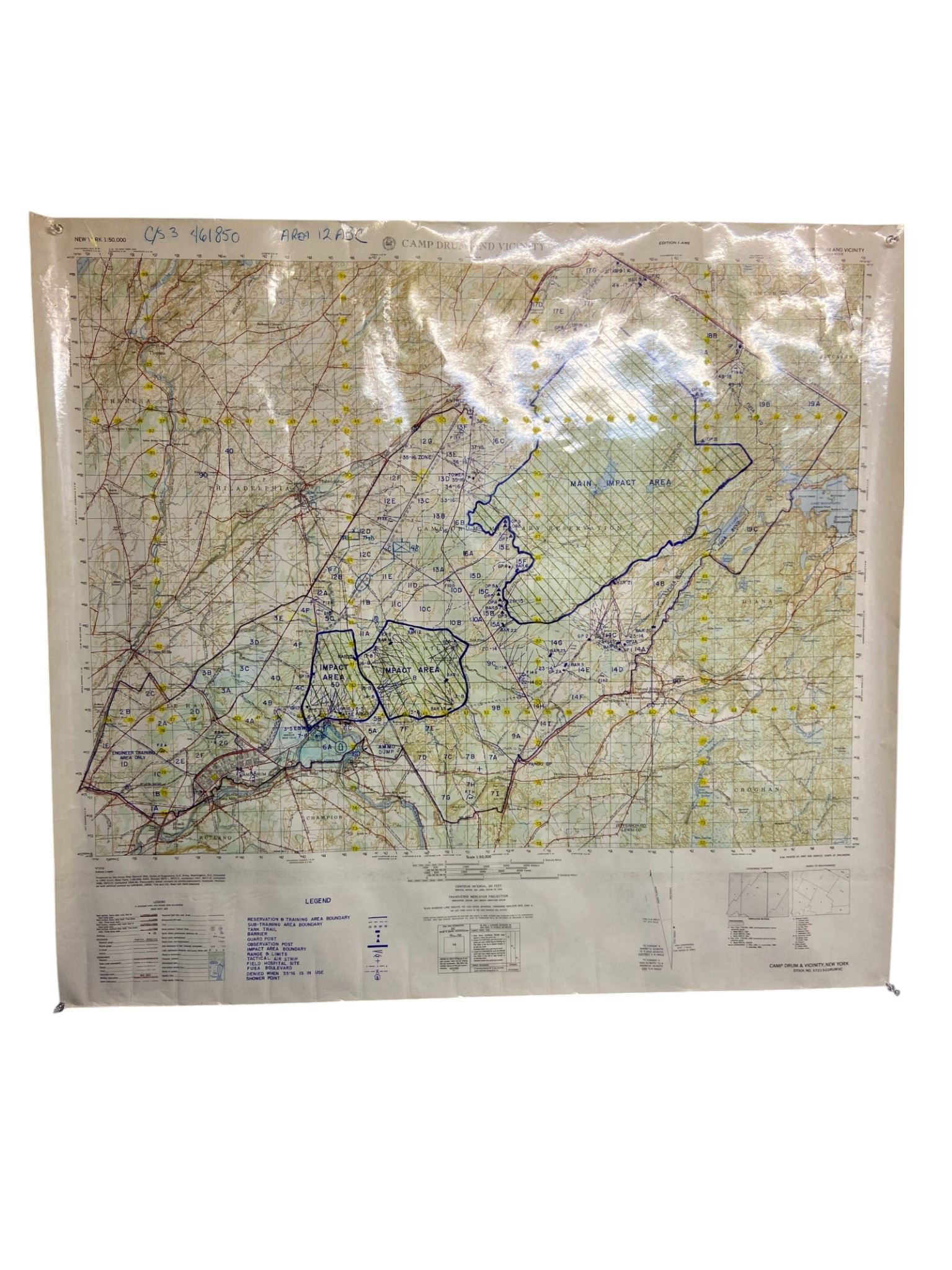 U.S. Armed Forces Fort Drum Military Reservation/Training Area Map