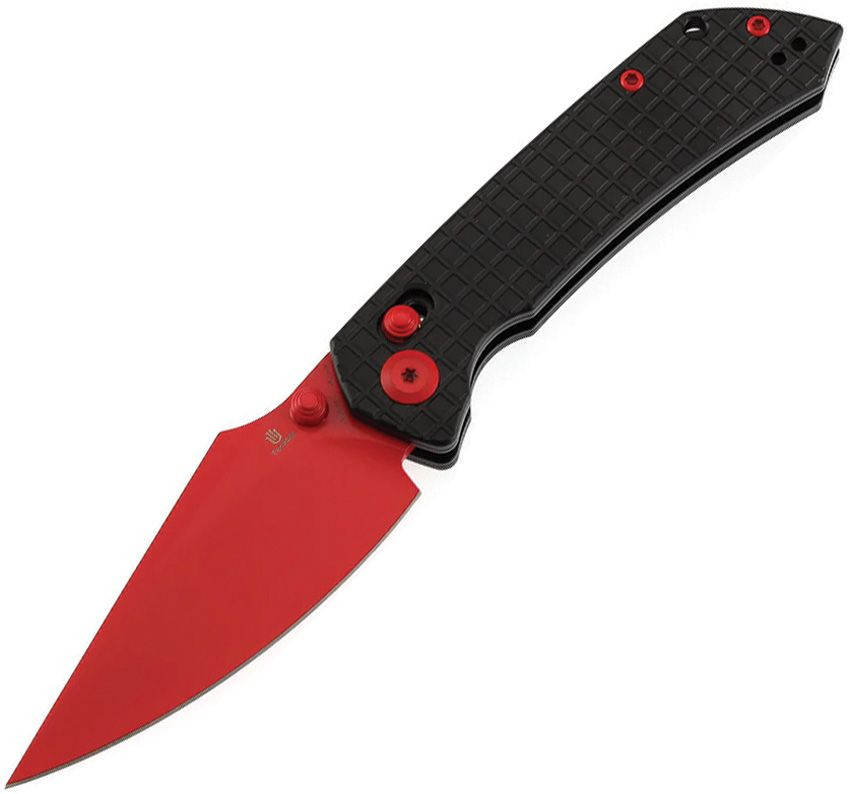 TENABLE KNIVES Fenrir Button Lock Red/Black