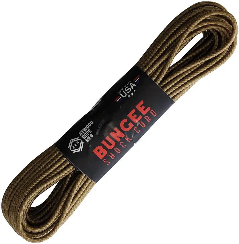 Atwood Rope MFG Bungee Shock Cord 50ft Tan