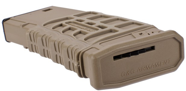 G&G 330rd G26 Type Hi-Cap Magazine For M4 M16 SCAR Series AEG - Tan