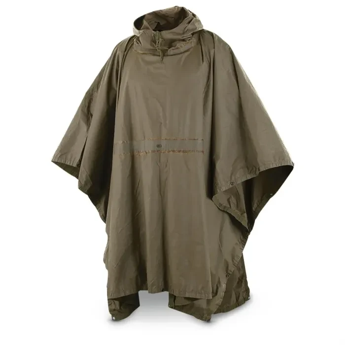 German Armed Forces Od Wet Weather Poncho
