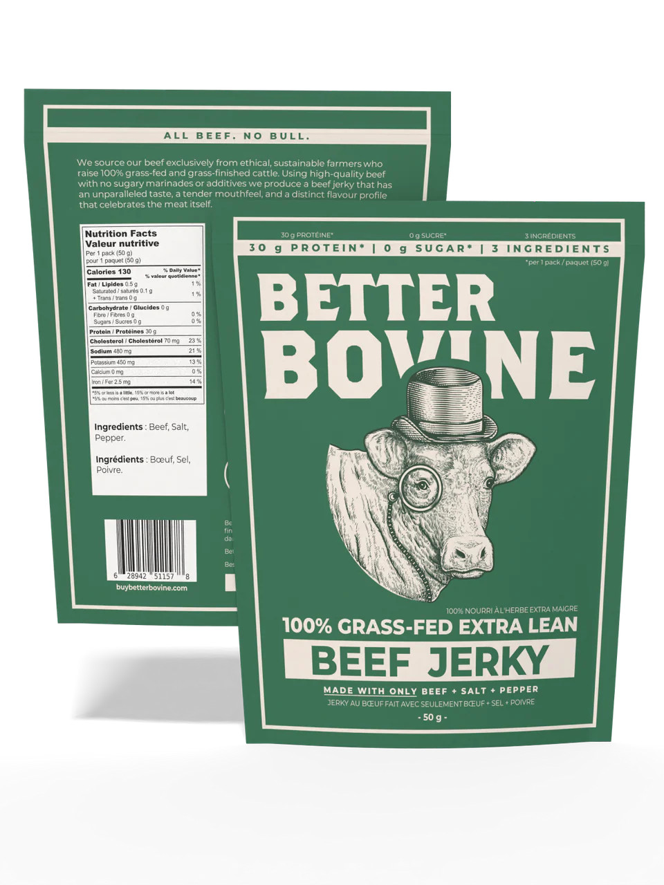 Better Bovine - 100% Grass Fed Beef Jerky