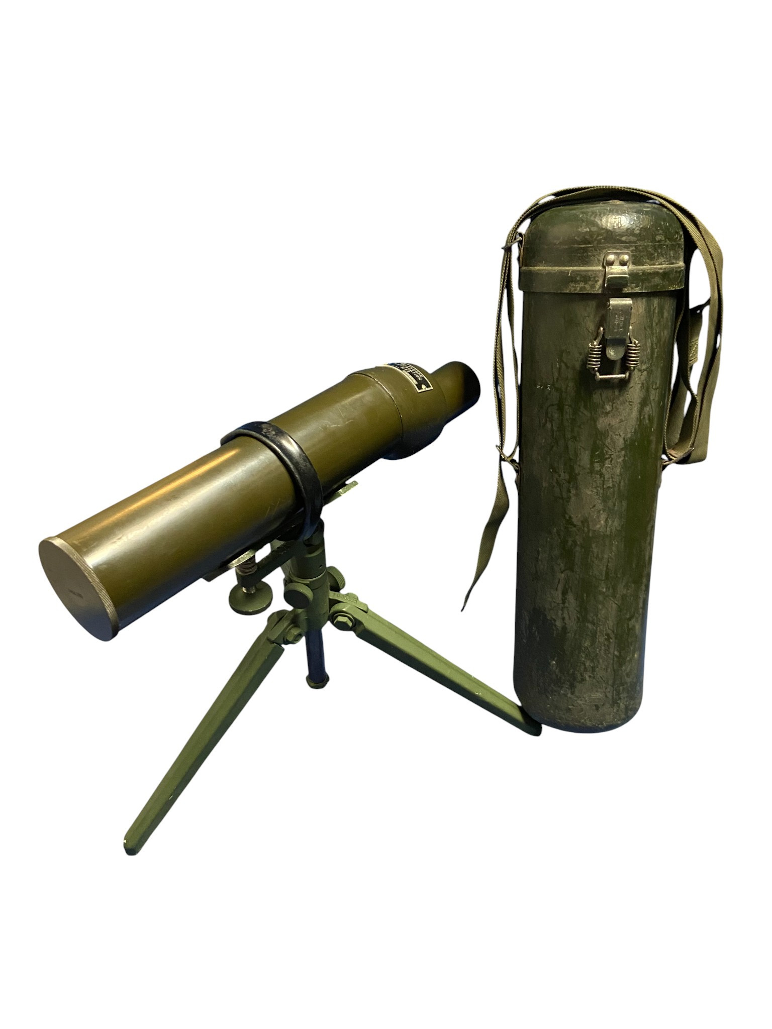 Vietnam Era U.S. Armed Forces M49 Spotting Telescope W/ Case & M15 Tripod