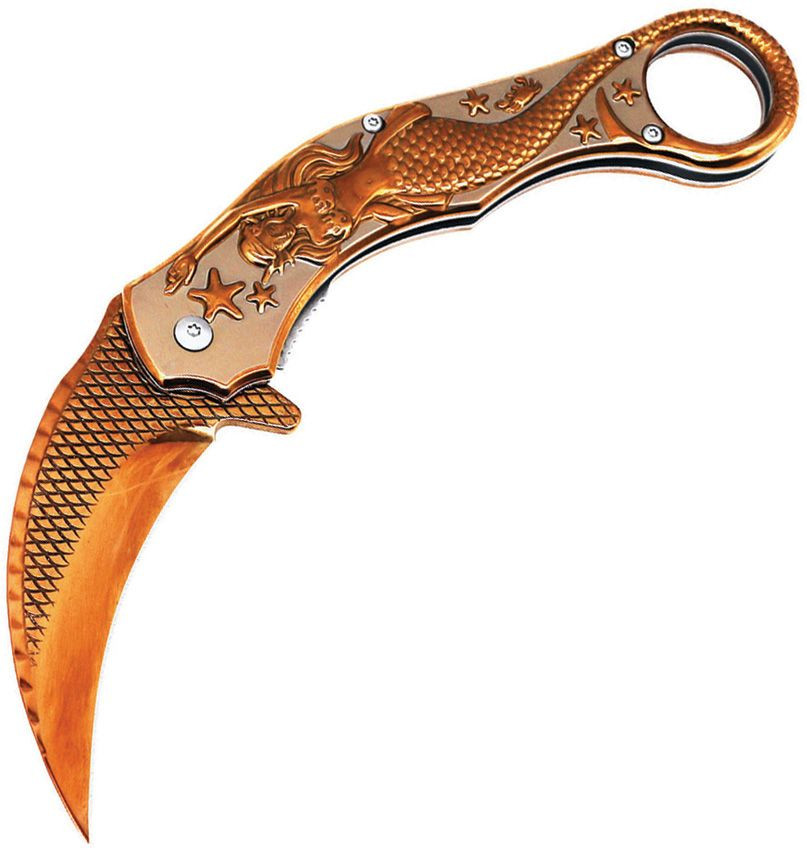 ELITEDGE Mermaid Karambit Linerlock Ros