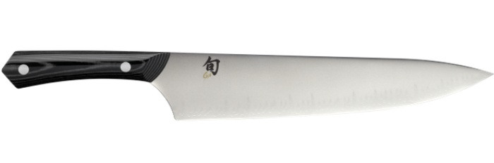 Shun Narukami Chef's Knife 3 Layer Steel Micarta Black