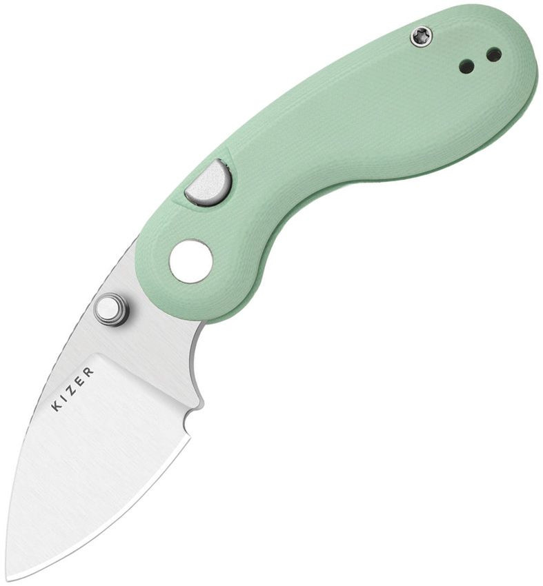 KIZER CUTLERY Microbe Button Linerlock Grn