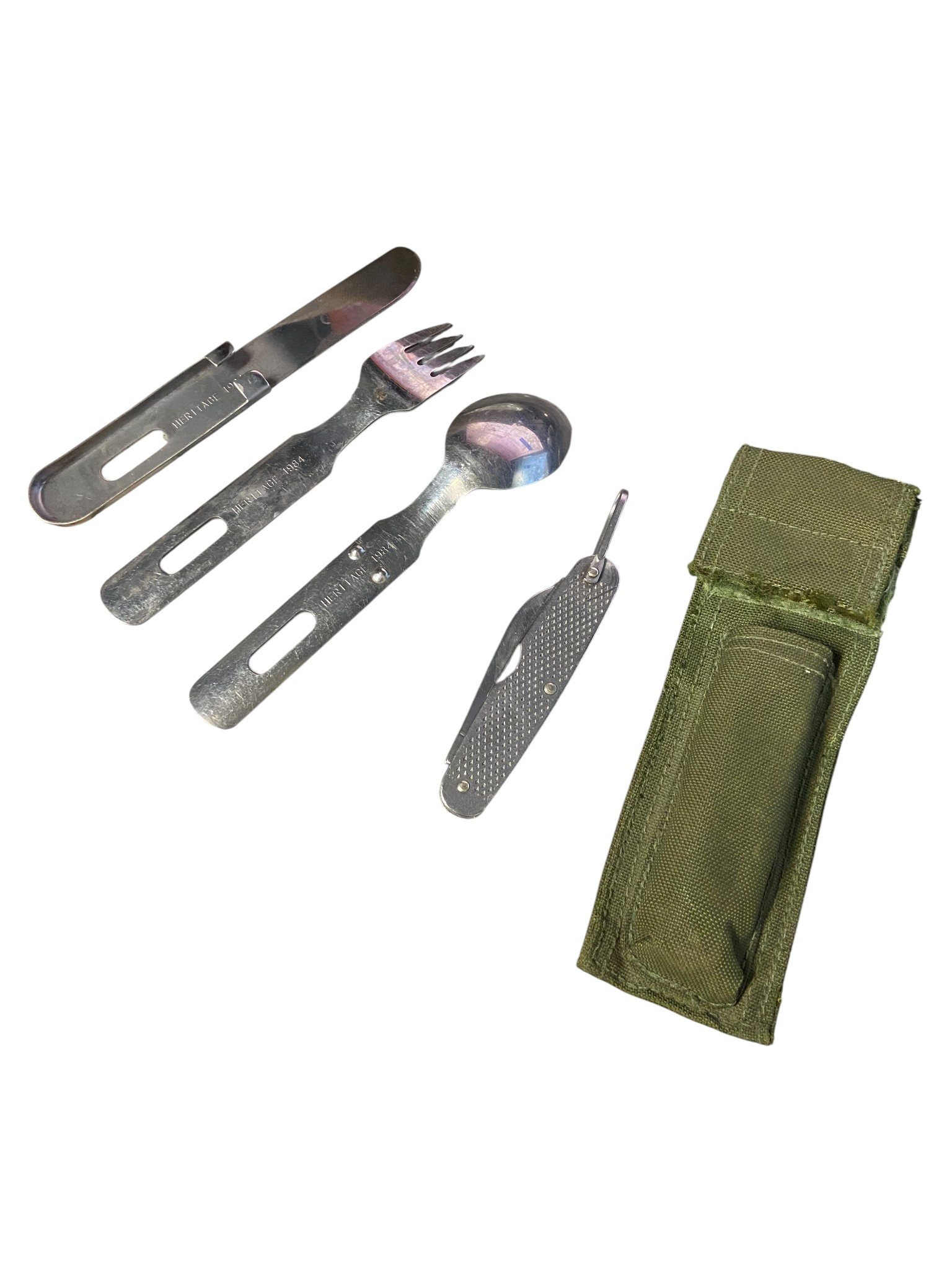 Canadian Armed Forces KFS & 1979 Camillus Multi-Tool Pocket Knife W/KFS Holder