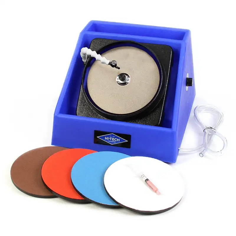 Hi-Tech Diamond Slant Cabber 8″ Lap (with Rock/Mineral Kit)