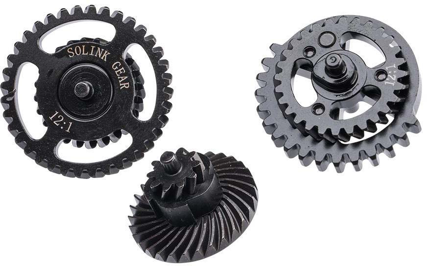 Solink Motor CNC Steel Hollowed Out Gear Set for Airsoft AEG Rifles