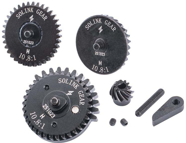 Solink Motor High Speed CNC Steel Gear Set for Airsoft AEG Rifles