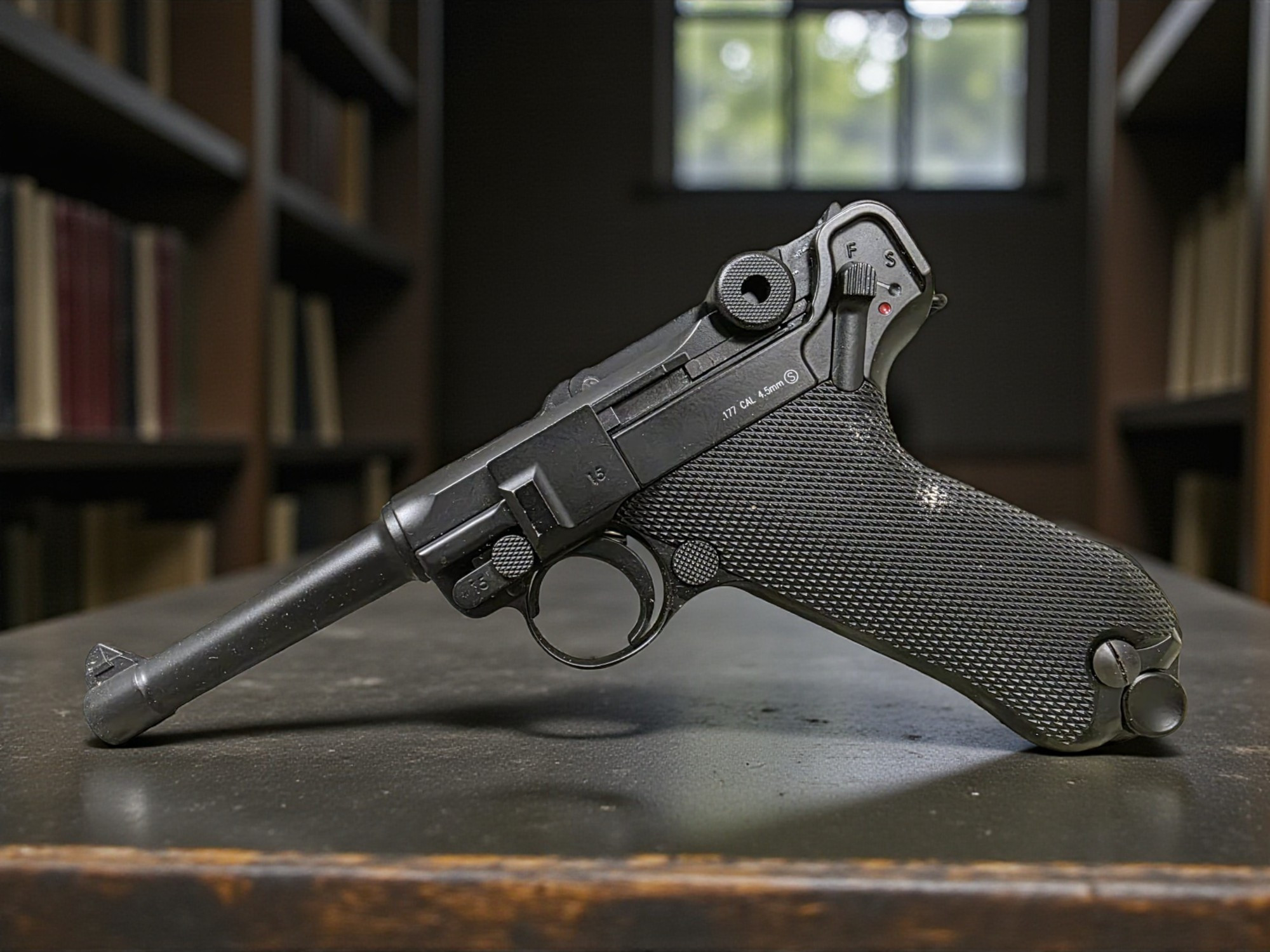 KWC P08 Luger CO2 Powered 4.5mm Air Pistol - USEDⓈ