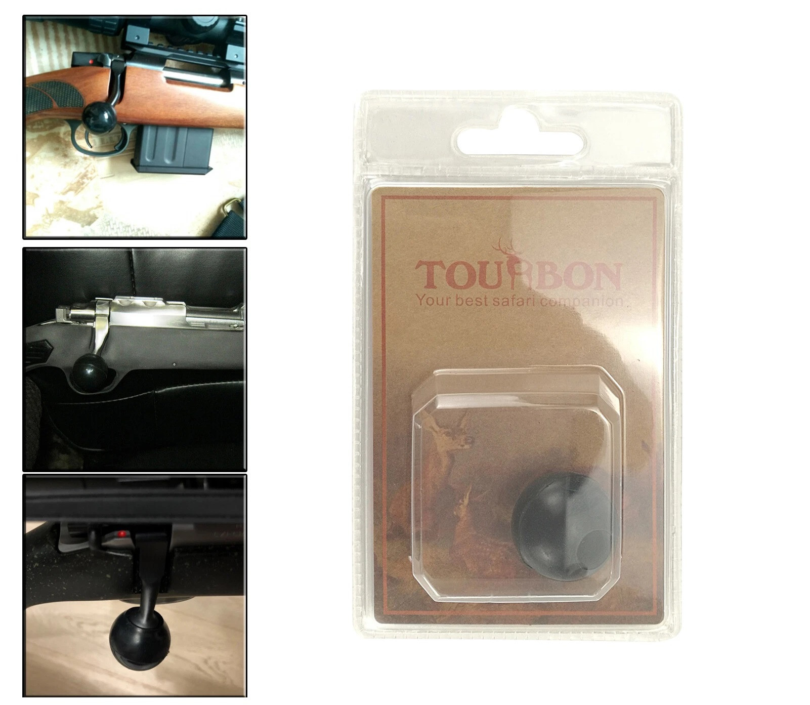 Tourbon Tactical Rifle Bolt Knob Rubber Handle Non-slip Grip Cover