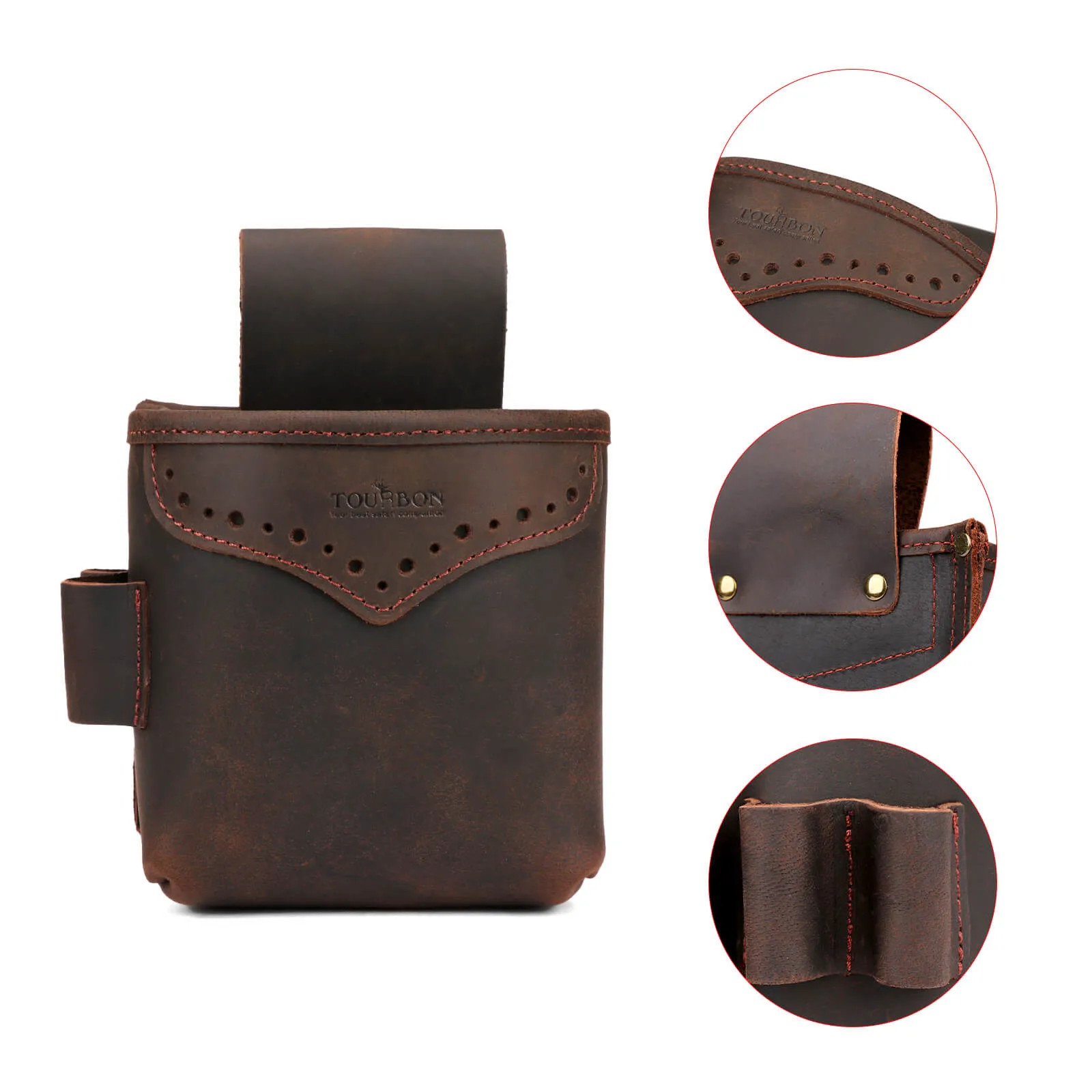 Tourbon Leather Shell Holder For Clay/Trap/Skeet Shooting