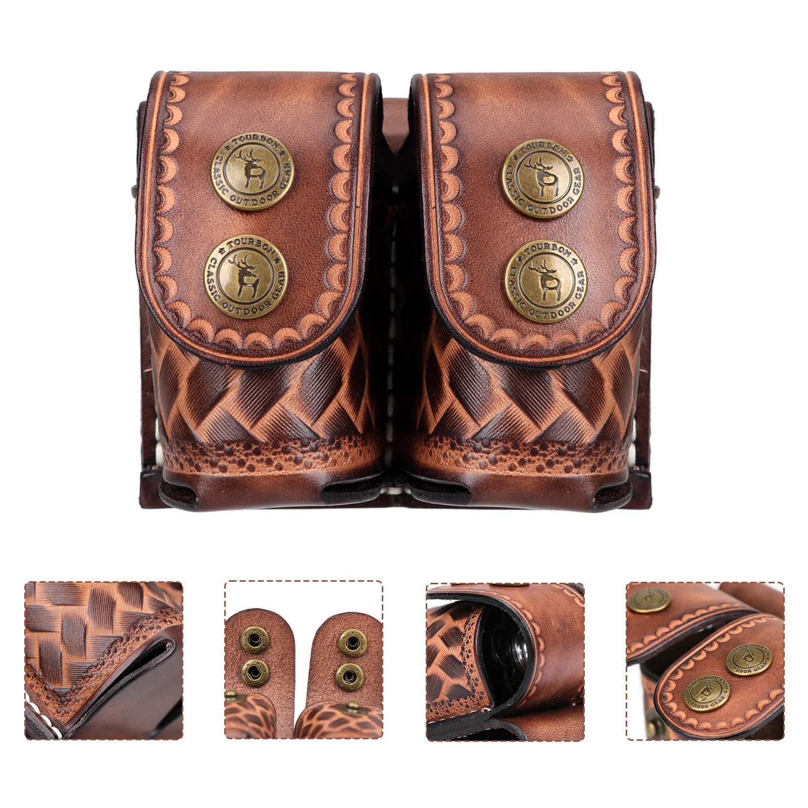 Tourbon Double Speed Loader Belt Pouch