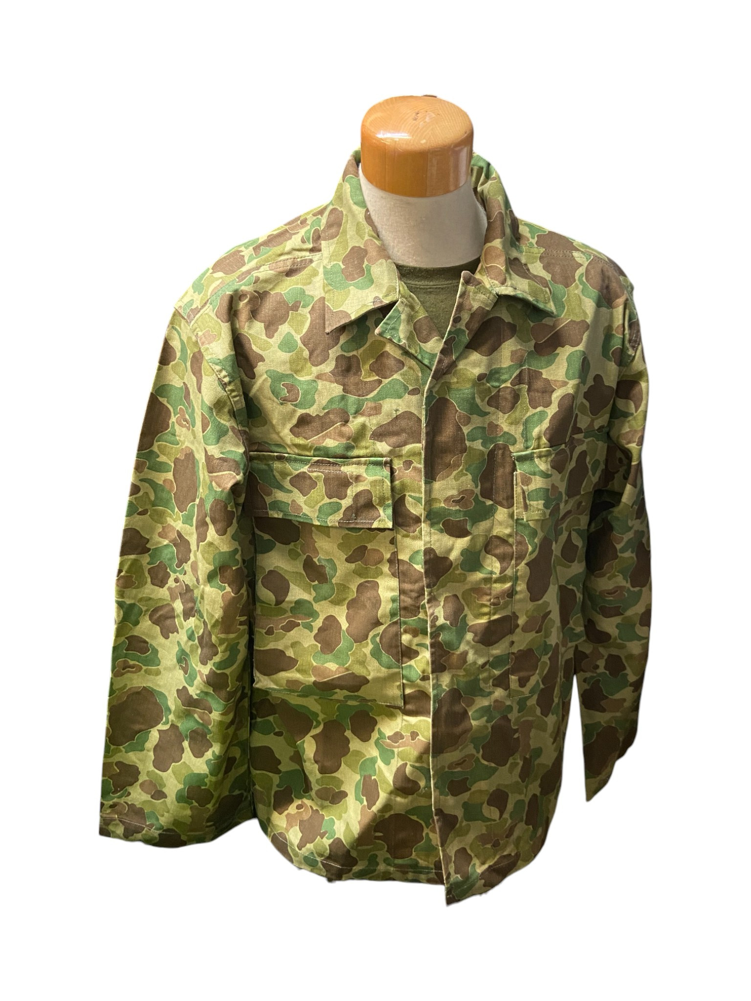 At The Front WW2 U.S.M.C. HBT Frog Skin Jacket - Large