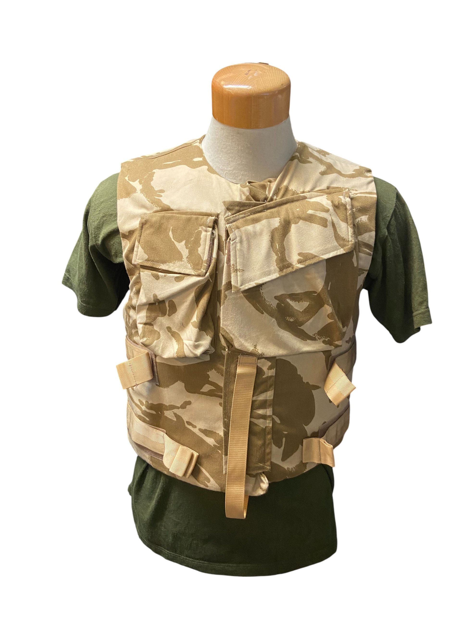 British Armed Forces Gulf War Era Desert DPM MK-1 Body Armor W/Ballistic Inserts