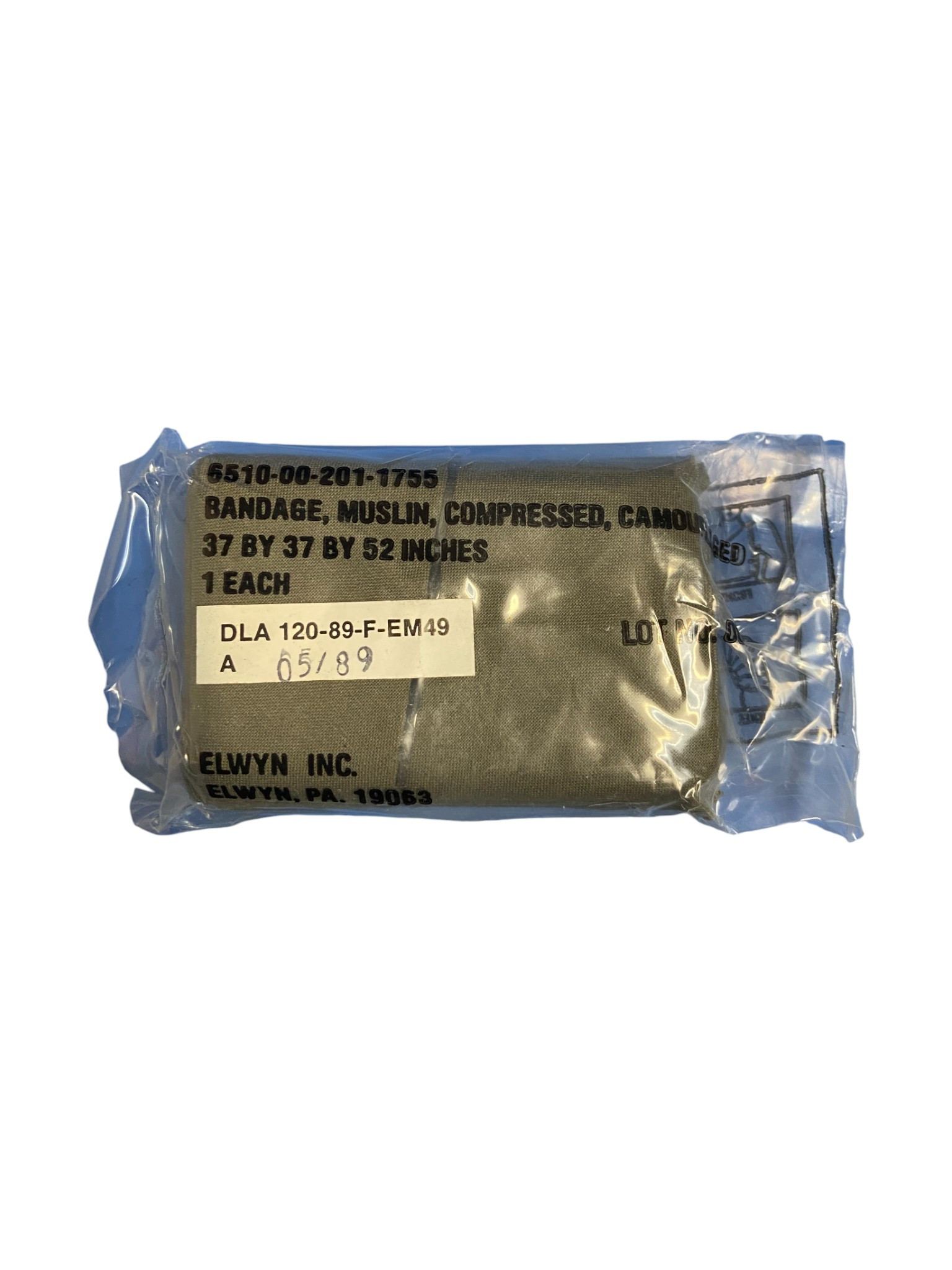 U.S. Armed Forces Compressed Muslin Camouflage Bandage