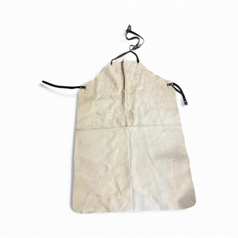 German Off-White Leather Apron