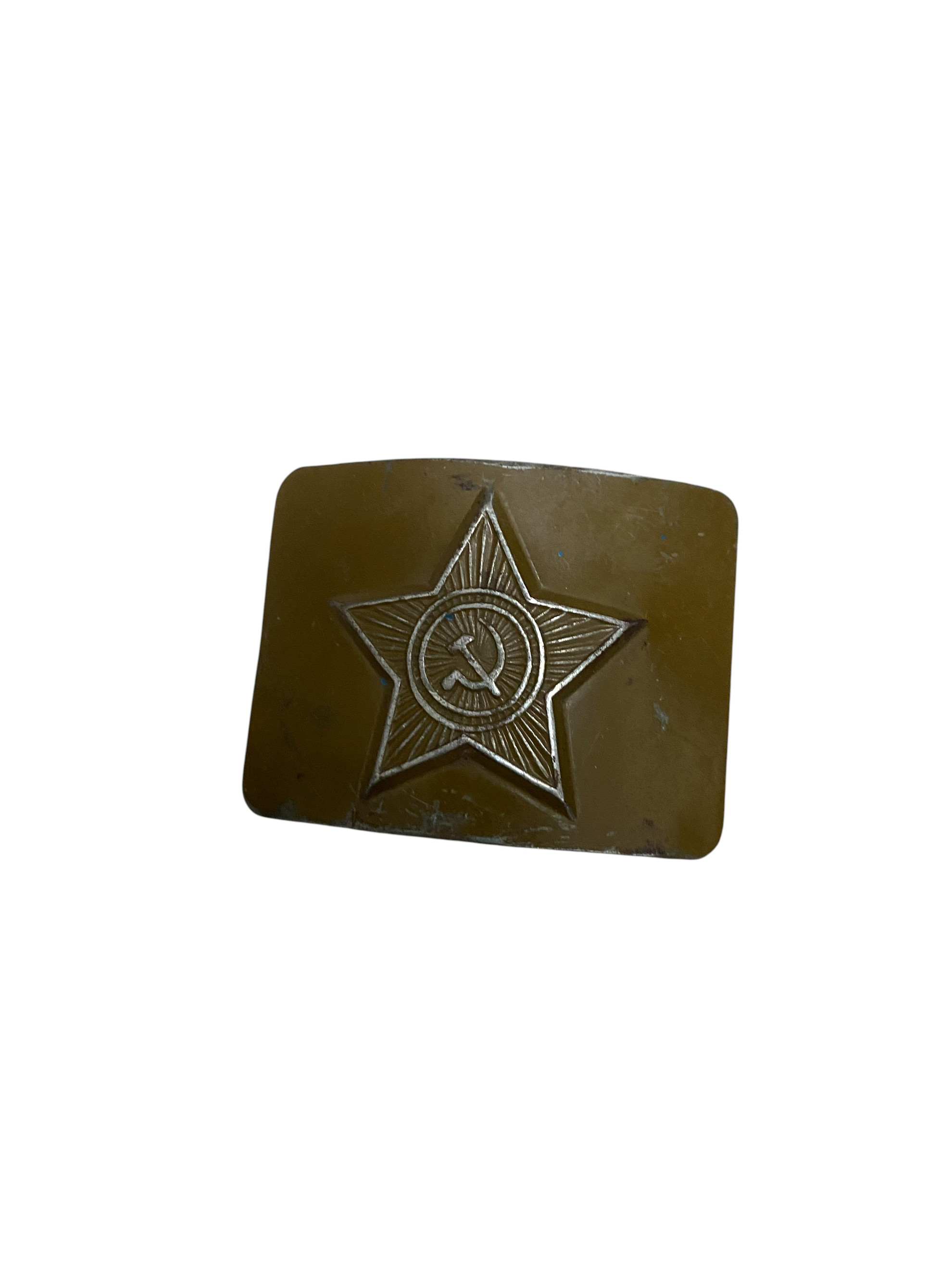 Soviet Red Army Subdued Web Belt Buckle