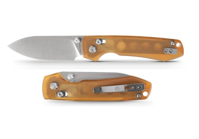 Vosteed Raccoon Folding Knife Nitro-V Satin - PEI Handle