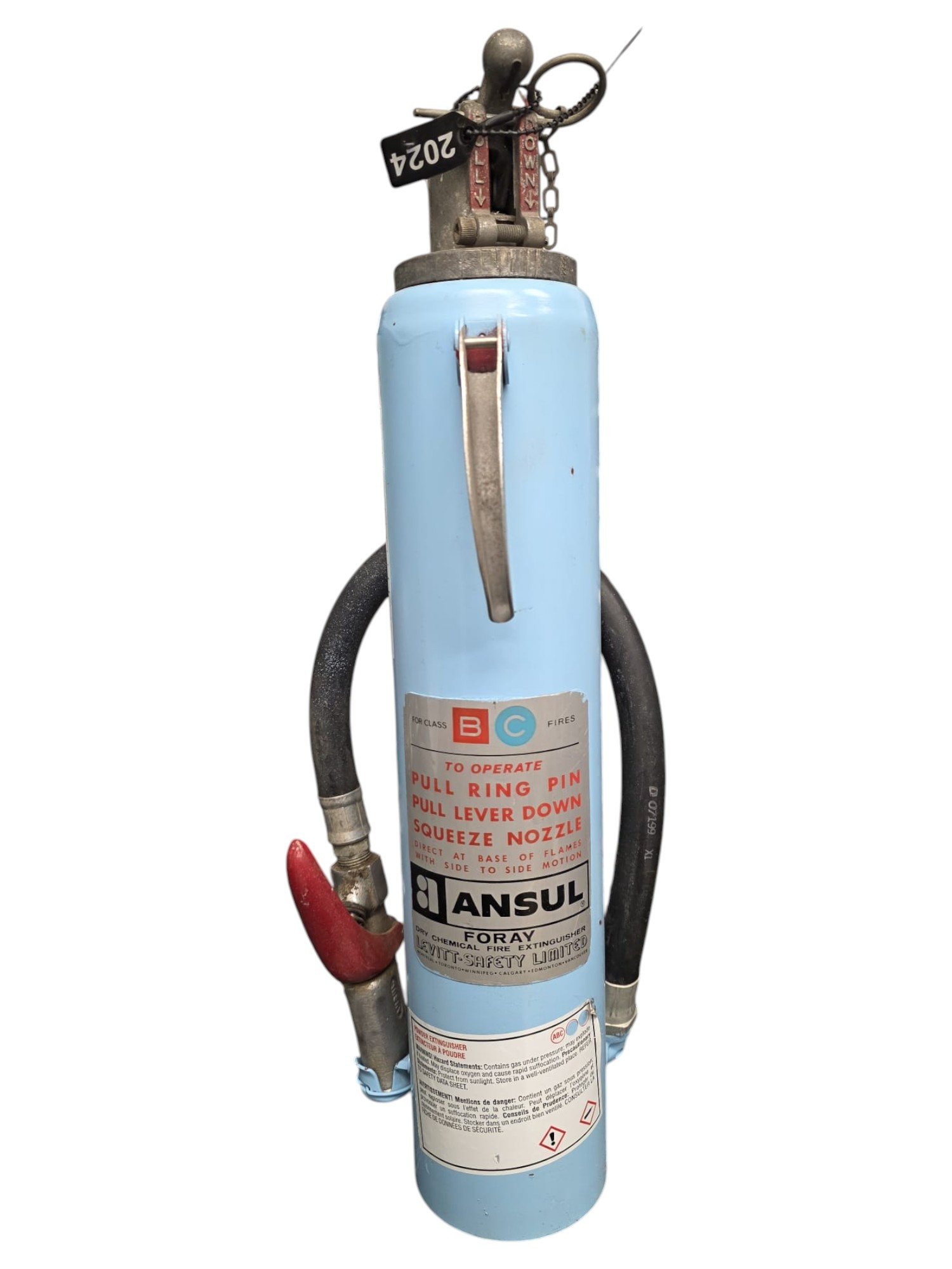 Canadian Armed Forces Baby Blue Ansul A-5 Fire Extinguisher