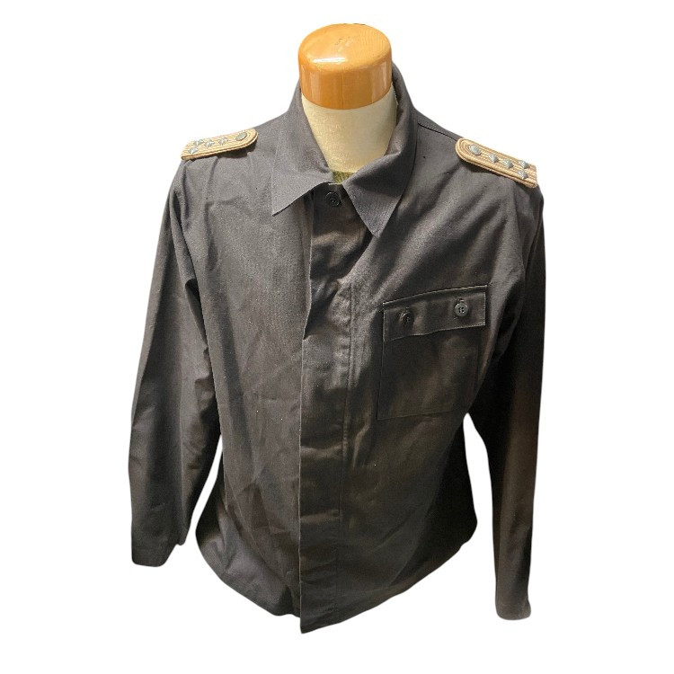 East German/NVA Black Tanker Jacket  W/Shoulder Boards