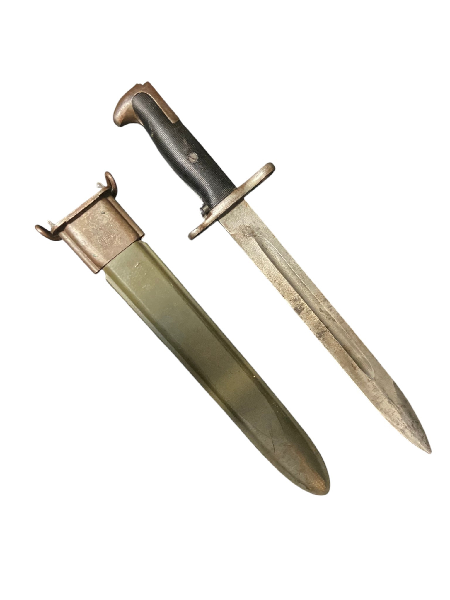 WW2 U.S. UFH Made M1 Garand Bayonet  & Scabbard