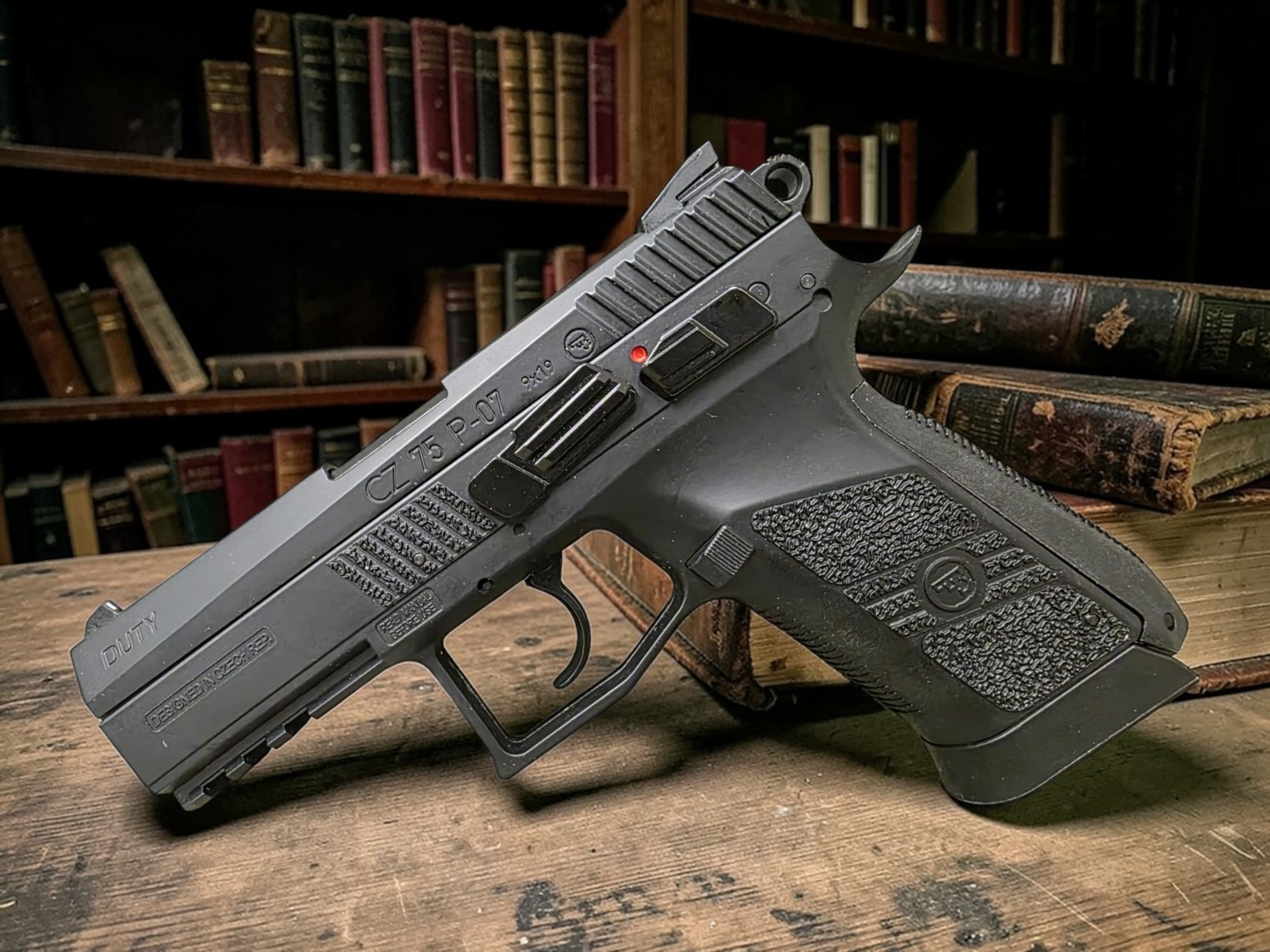 ASG Licensed CZ75 P-07 Duty CO2 Airsoft Gas Blowback Hand Gun Black - USEDⓈ