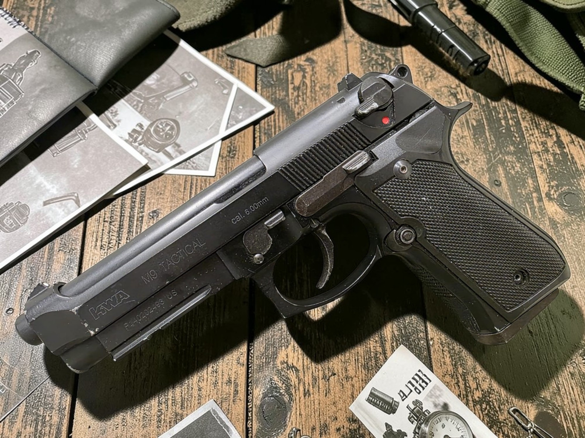 KWA M9 Tactical PTP Gas Blowback Airsoft Training Pistol - BONEYARDⓈ