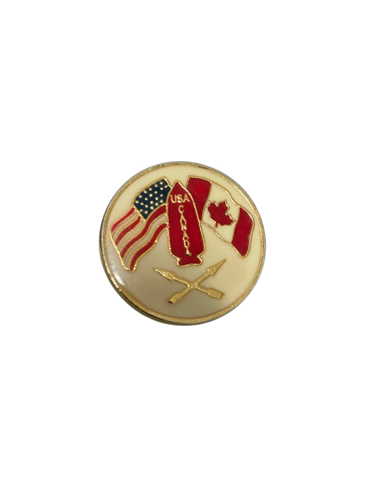 Commemorative U.S. & Canada FSSF Pin Badge