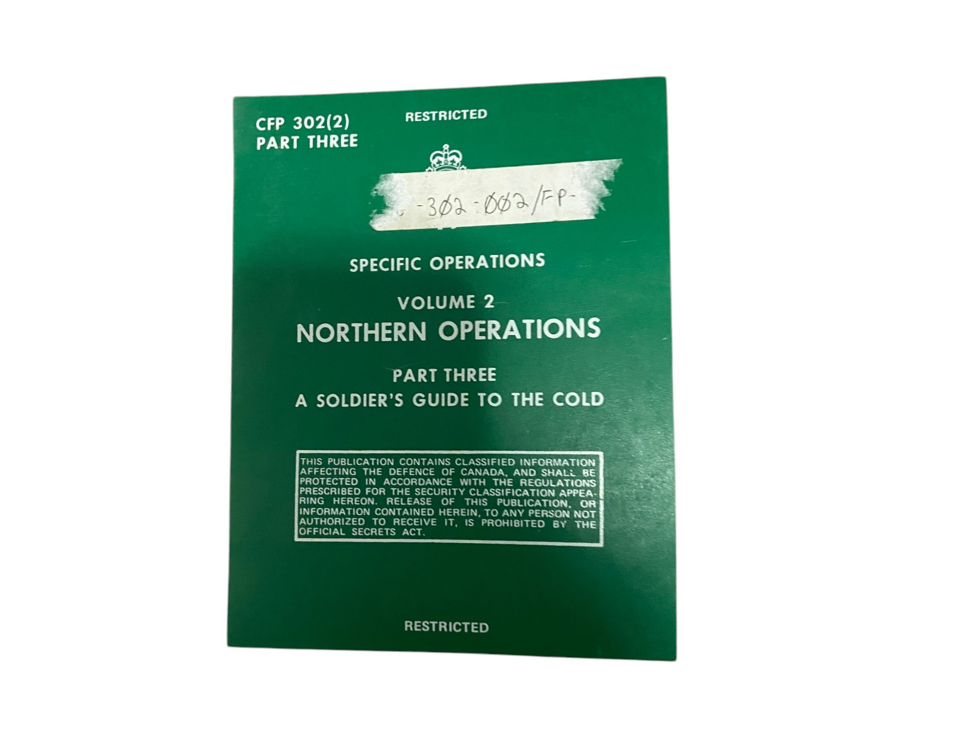 Canadian Armed Forces North Operation Volume 2 Part 3 Manual