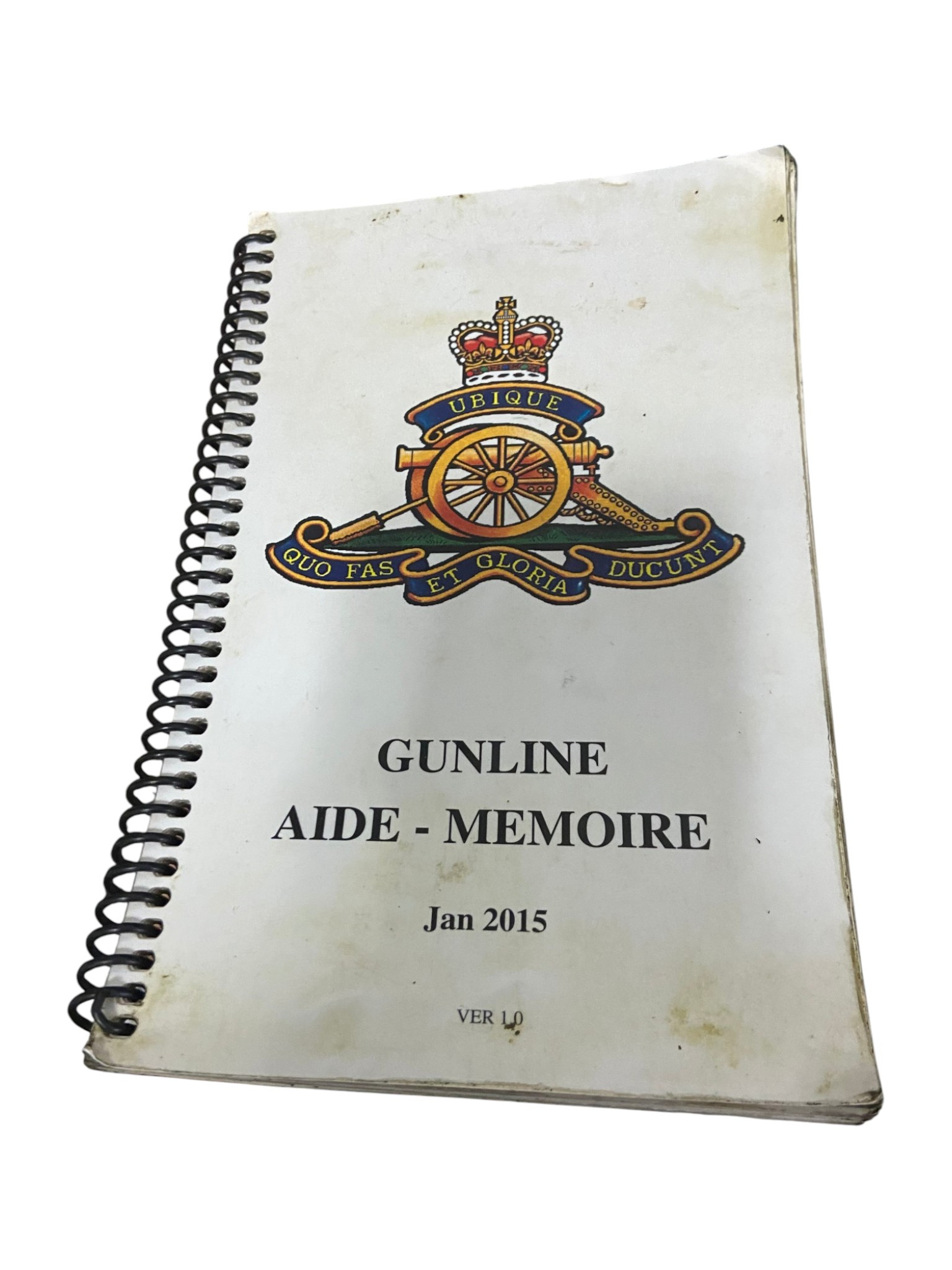 Canadian Armed Forces  Gunline Aide Memoire