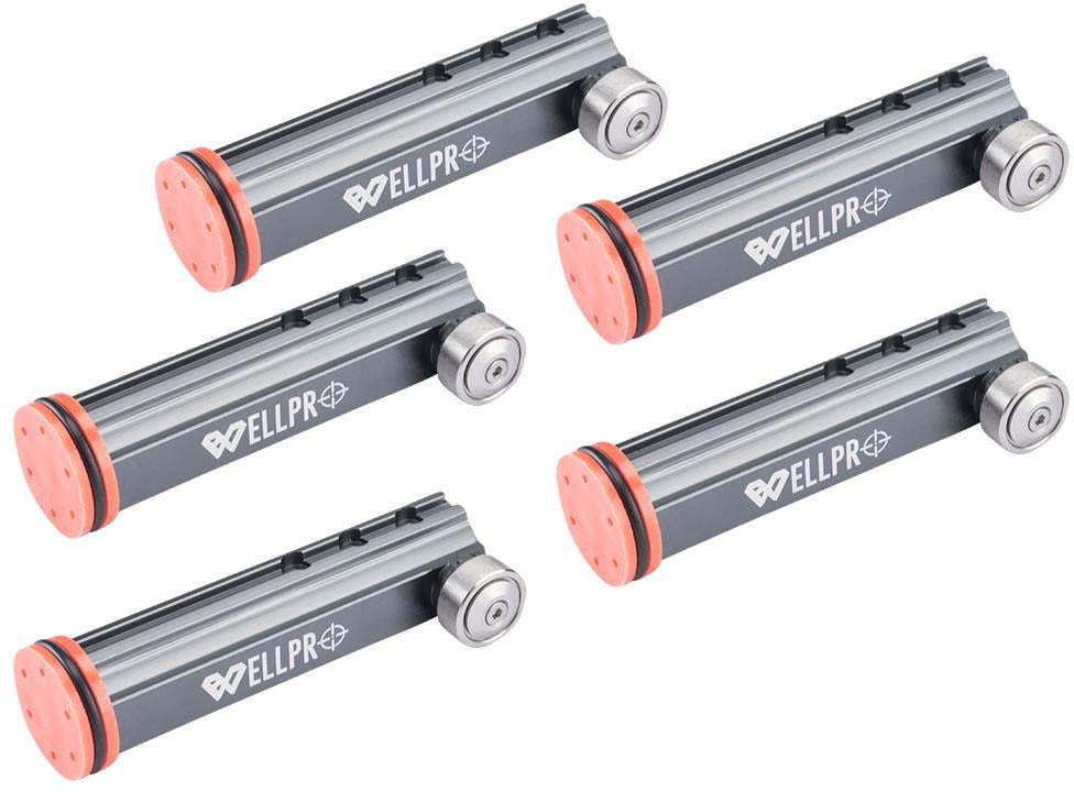 Gatling 5 Pack CNC Pistons w/ Ball Bearing for WE23 Airsoft AEG Miniguns