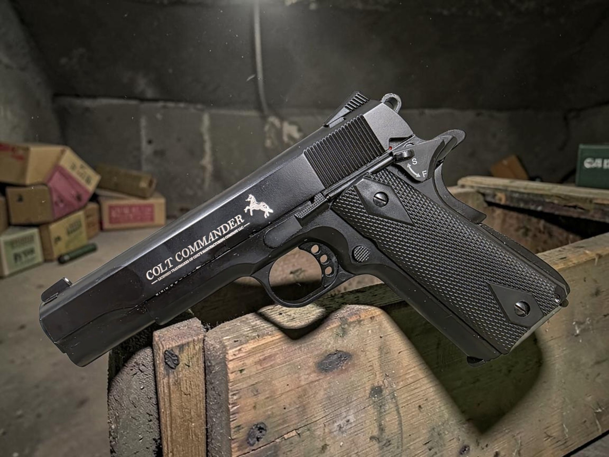 Umarex Colt Commander Blowback 1911 4.5mm Air Gun - Package - USEDⓈ