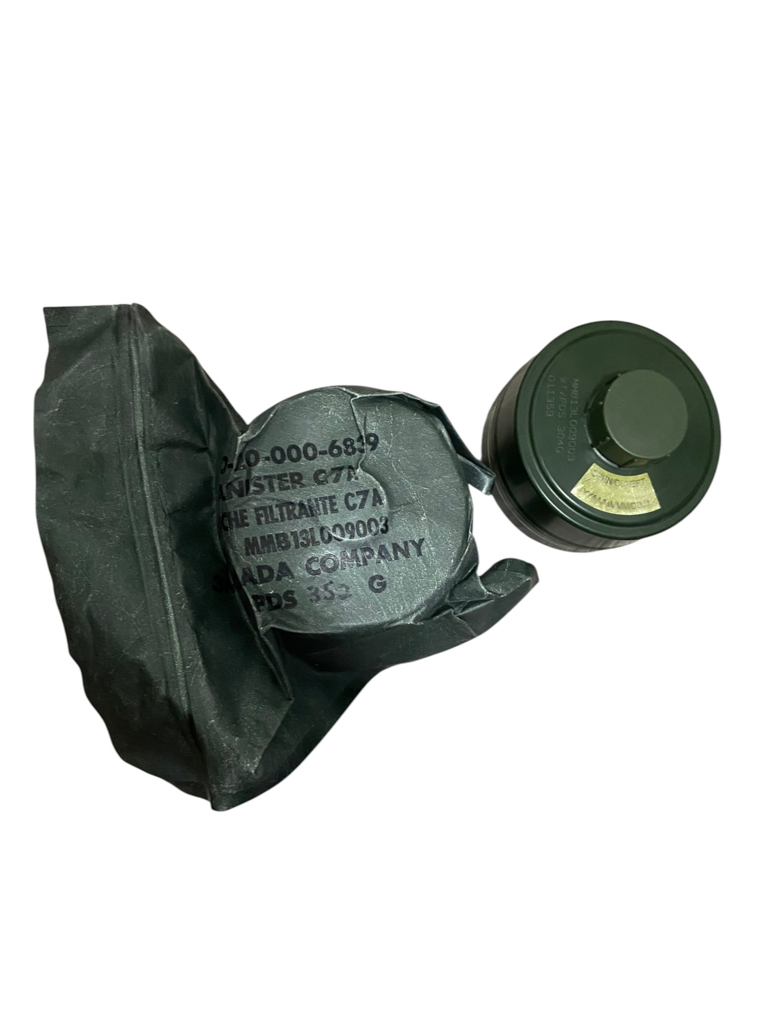 Canadian Armed Forces C7A NBC Filters Sealed & Unsealed