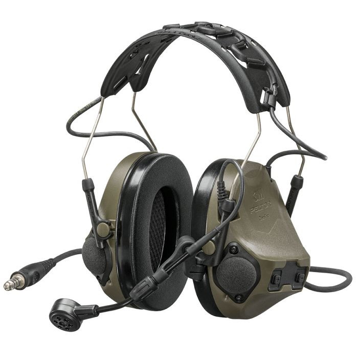 3M Peltor Comtac VIII Single Comm Headset - OD Green