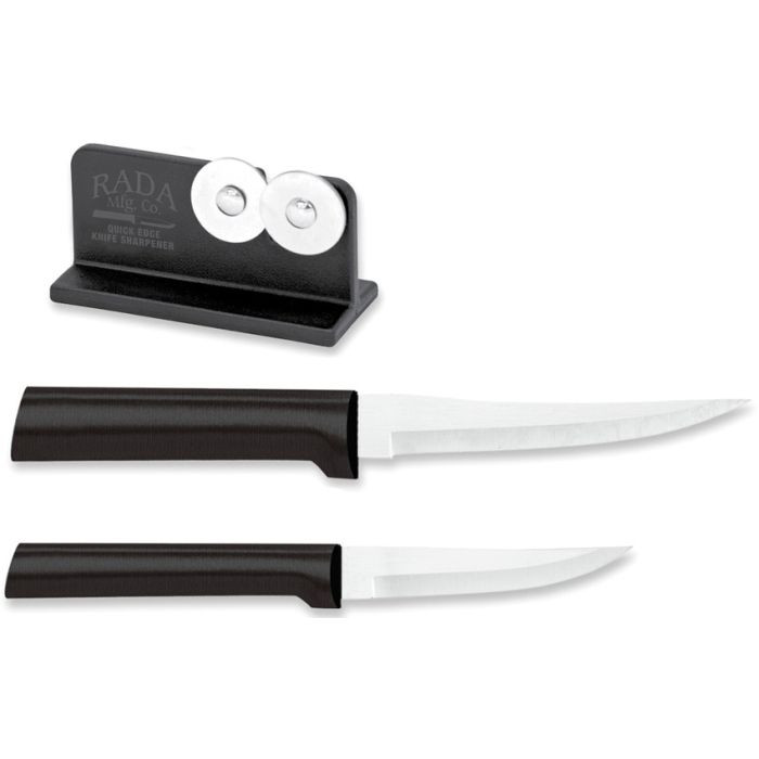 Paring/Sharpener Set Black
