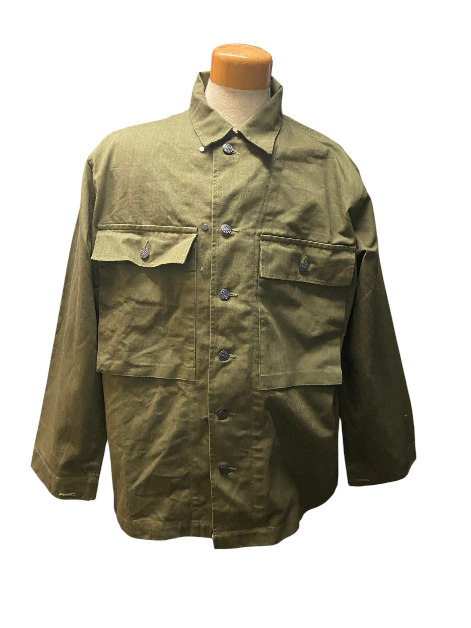 At The Front Herringbone Field Jacket - Large