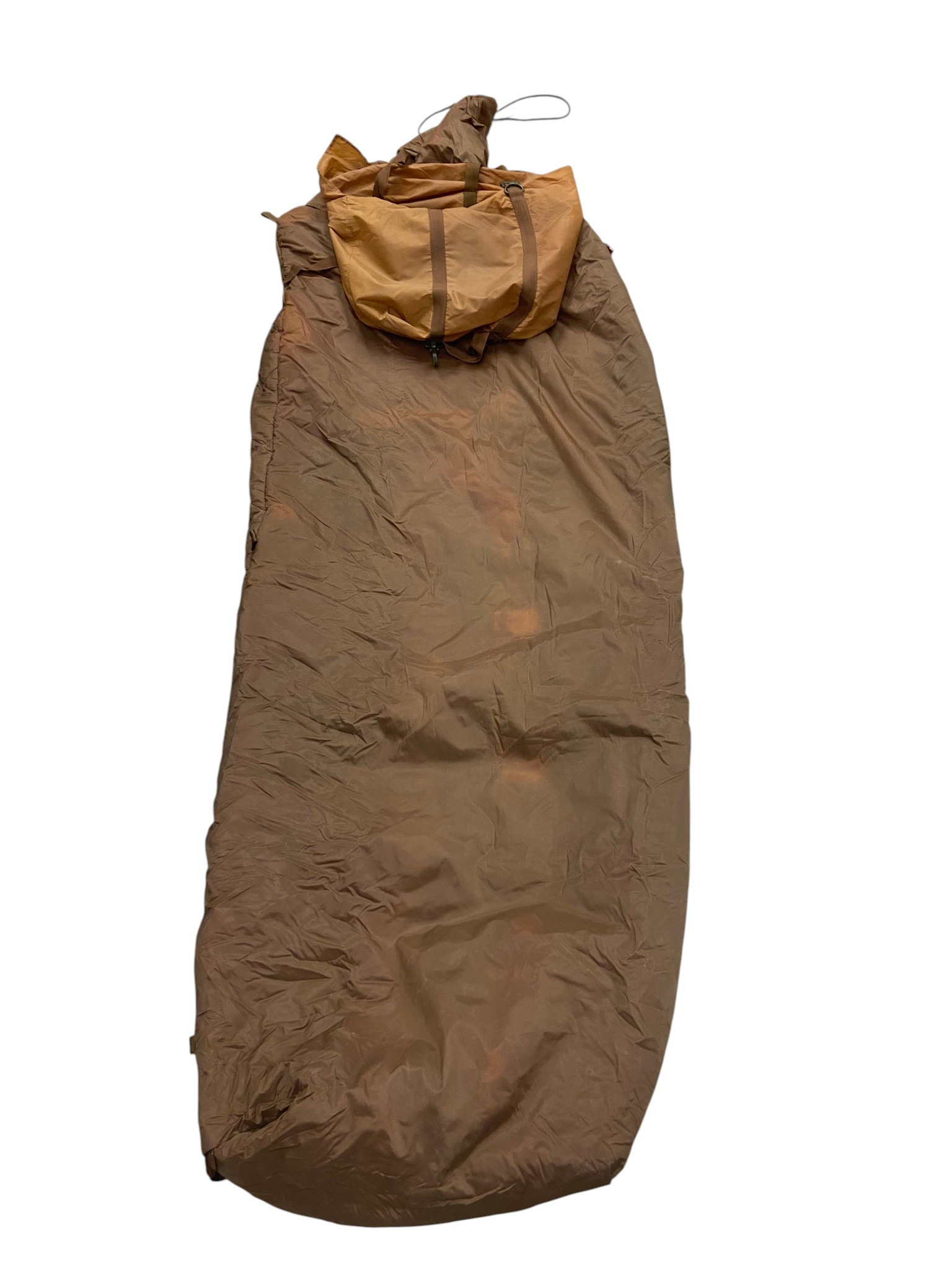 South African Defense Forces Bush War Period Nutria Brown Sleeping Bag  W/Integrated Carrier