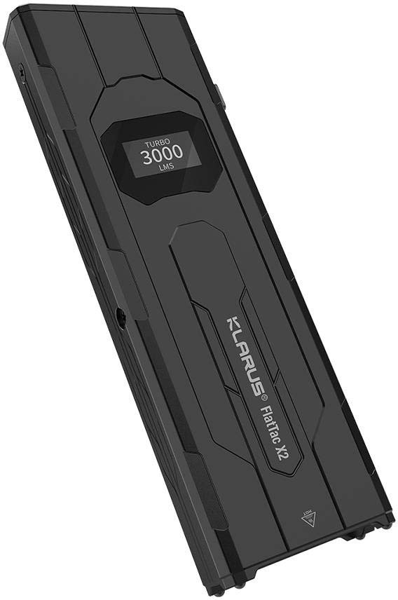 Klarus FlatTac X2 3000 Lumen UItra-Thin Palm-Sized Tactical Flashlight