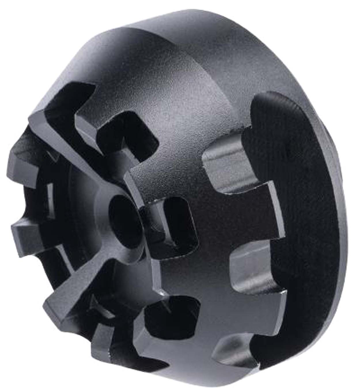 E&C 14mm Negative Crown Ported Flash Hider for Airsoft Rifles