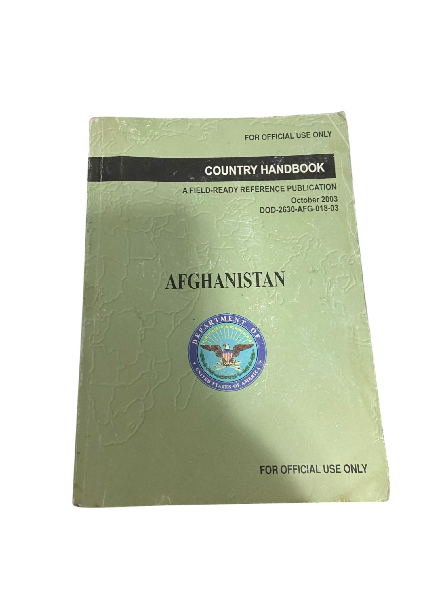 U.S. Armed Forces Afghanistan Country Book Guide - 2003 Edition