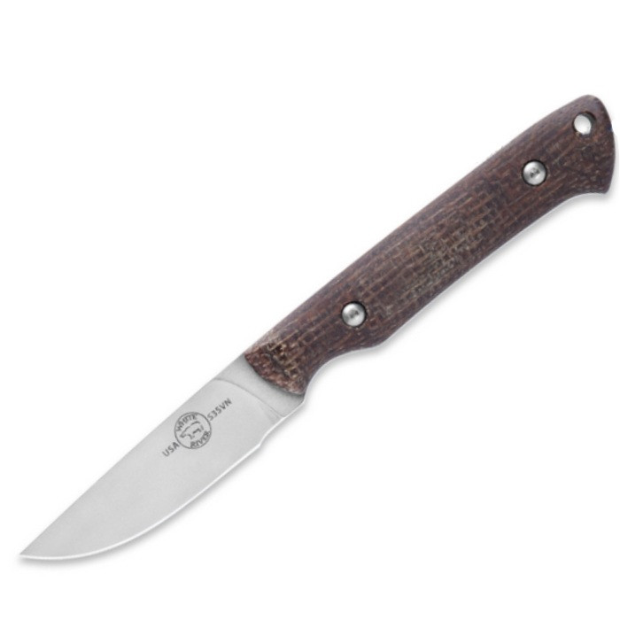White River Small Game Fixed Blade Knife Micarta Natural Kydex Sheath